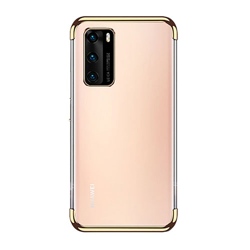 Ultra-thin Transparent TPU Soft Case Cover S02 for Huawei P40 Gold