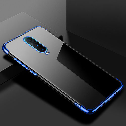 Ultra-thin Transparent TPU Soft Case Cover S02 for Oppo R17 Pro Blue