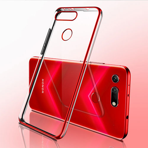 Ultra-thin Transparent TPU Soft Case Cover S03 for Huawei Honor View 20 Red