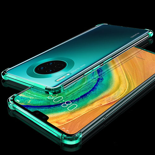 Ultra-thin Transparent TPU Soft Case Cover S03 for Huawei Mate 30 5G Green