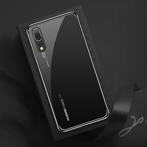 Ultra-thin Transparent TPU Soft Case Cover S03 for Huawei P20 Black