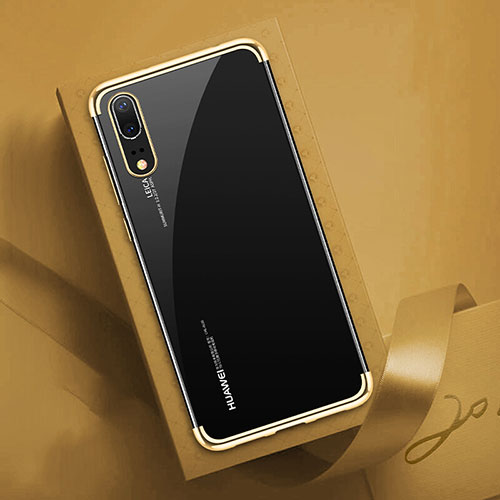 Ultra-thin Transparent TPU Soft Case Cover S03 for Huawei P20 Gold