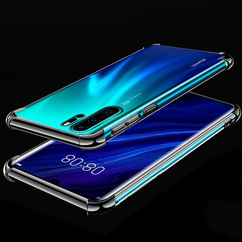 Ultra-thin Transparent TPU Soft Case Cover S03 for Huawei P30 Pro New Edition Black