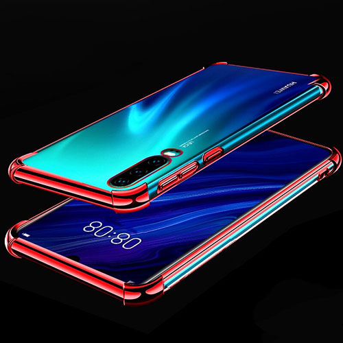 Ultra-thin Transparent TPU Soft Case Cover S03 for Huawei P30 Red