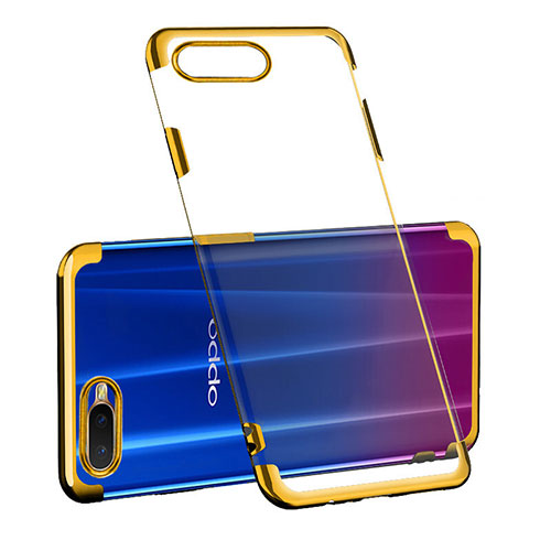 Ultra-thin Transparent TPU Soft Case Cover S03 for Oppo R15X Gold