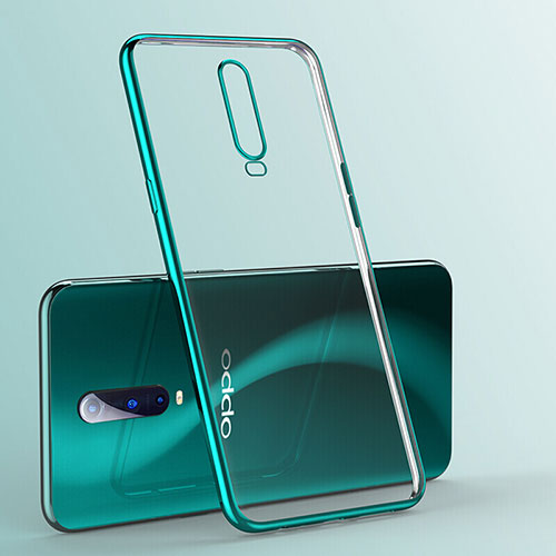 Ultra-thin Transparent TPU Soft Case Cover S03 for Oppo R17 Pro Green