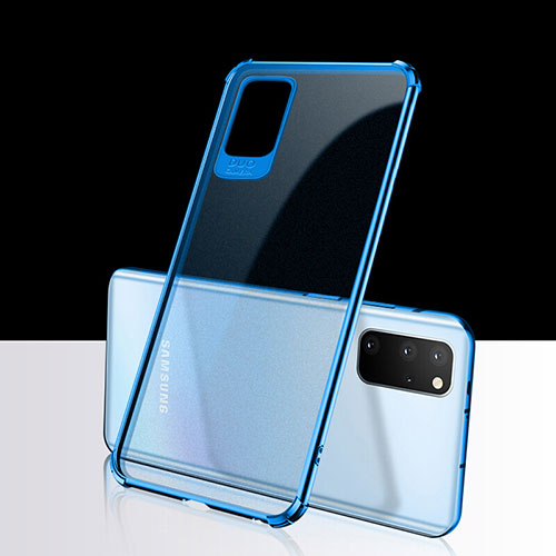 Ultra-thin Transparent TPU Soft Case Cover S03 for Samsung Galaxy S20 Plus Blue