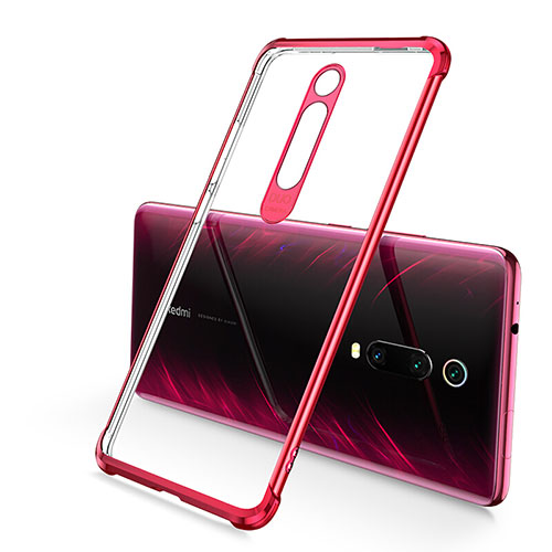 Ultra-thin Transparent TPU Soft Case Cover S03 for Xiaomi Redmi K20 Red