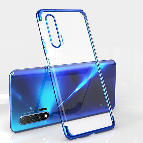 Ultra-thin Transparent TPU Soft Case Cover S04 for Huawei Nova 6 Blue