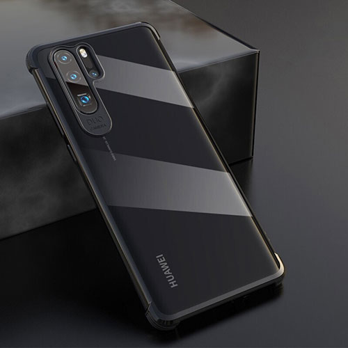 Ultra-thin Transparent TPU Soft Case Cover S04 for Huawei P30 Pro New Edition Black