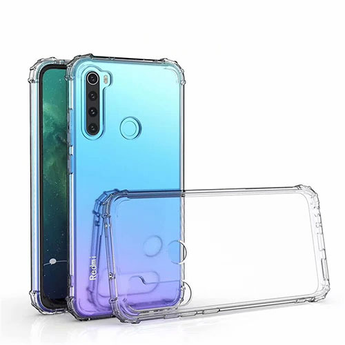 Ultra-thin Transparent TPU Soft Case Cover S04 for Xiaomi Redmi Note 8 Clear