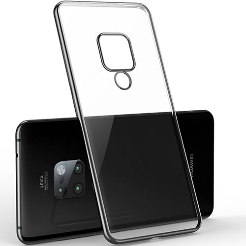 Ultra-thin Transparent TPU Soft Case Cover S06 for Huawei Mate 20 X 5G Black