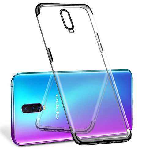 Ultra-thin Transparent TPU Soft Case Cover S06 for Oppo R17 Pro Black