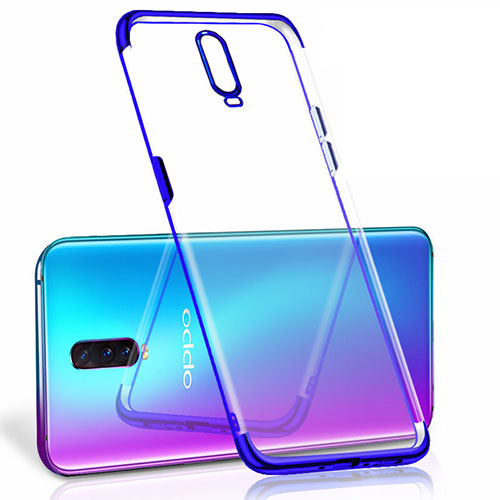 Ultra-thin Transparent TPU Soft Case Cover S06 for Oppo RX17 Pro Blue