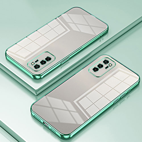 Ultra-thin Transparent TPU Soft Case Cover SY1 for Huawei Honor V30 5G Green