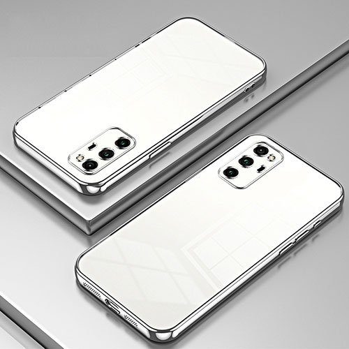 Ultra-thin Transparent TPU Soft Case Cover SY1 for Huawei Honor V30 Pro 5G Silver