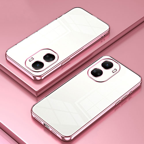 Ultra-thin Transparent TPU Soft Case Cover SY1 for Huawei Nova 10 SE Rose Gold