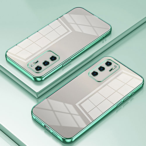 Ultra-thin Transparent TPU Soft Case Cover SY1 for Huawei P40 Green