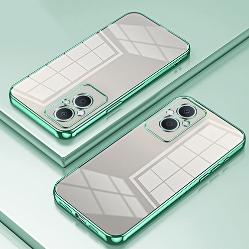 Ultra-thin Transparent TPU Soft Case Cover SY1 for Oppo A96 5G Green