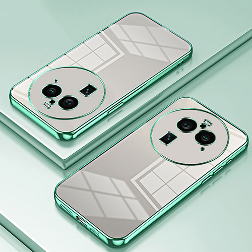 Ultra-thin Transparent TPU Soft Case Cover SY1 for Oppo Find X6 Pro 5G Green