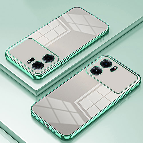 Ultra-thin Transparent TPU Soft Case Cover SY1 for Oppo K10 5G Green