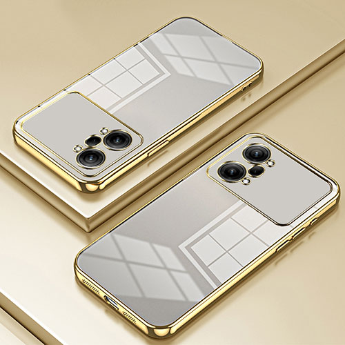 Ultra-thin Transparent TPU Soft Case Cover SY1 for Oppo K10 Pro 5G Gold