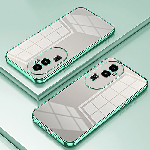 Ultra-thin Transparent TPU Soft Case Cover SY1 for Oppo Reno10 Pro+ Plus 5G Green