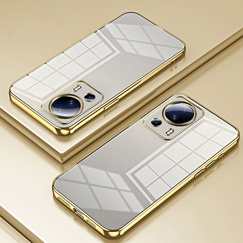 Ultra-thin Transparent TPU Soft Case Cover SY1 for Xiaomi Civi 2 5G Gold