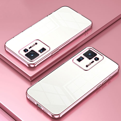 Ultra-thin Transparent TPU Soft Case Cover SY1 for Xiaomi Mi Mix 4 5G Rose Gold