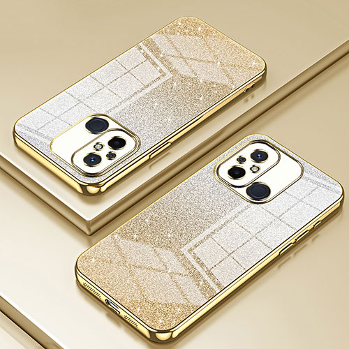 Ultra-thin Transparent TPU Soft Case Cover SY1 for Xiaomi Redmi 11A 4G Gold