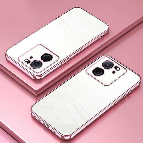 Ultra-thin Transparent TPU Soft Case Cover SY1 for Xiaomi Redmi K60 Ultra 5G Rose Gold