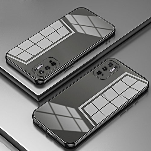 Ultra-thin Transparent TPU Soft Case Cover SY1 for Xiaomi Redmi Note 10 5G Black