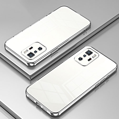 Ultra-thin Transparent TPU Soft Case Cover SY1 for Xiaomi Redmi Note 10 Pro 5G Silver