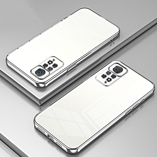 Ultra-thin Transparent TPU Soft Case Cover SY1 for Xiaomi Redmi Note 11 Pro 4G Silver
