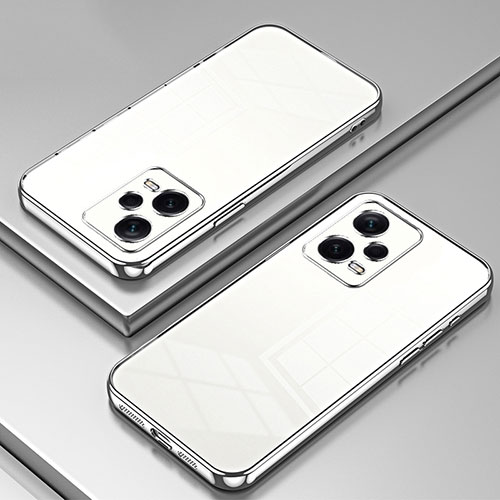Ultra-thin Transparent TPU Soft Case Cover SY1 for Xiaomi Redmi Note 12 Explorer Silver