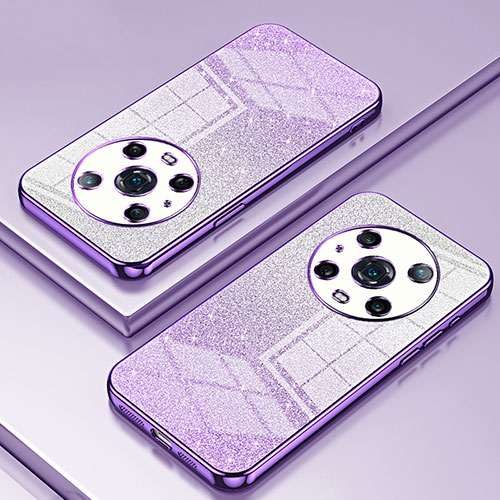 Ultra-thin Transparent TPU Soft Case Cover SY2 for Huawei Honor Magic4 Pro 5G Purple