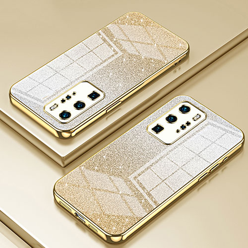 Ultra-thin Transparent TPU Soft Case Cover SY2 for Huawei P40 Pro Gold