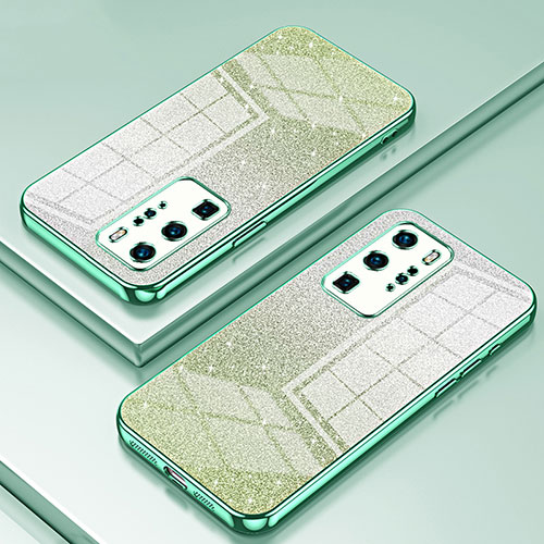 Ultra-thin Transparent TPU Soft Case Cover SY2 for Huawei P40 Pro Green