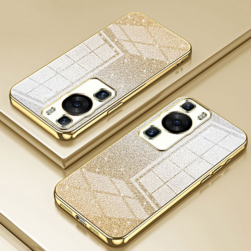 Ultra-thin Transparent TPU Soft Case Cover SY2 for Huawei P60 Pro Gold