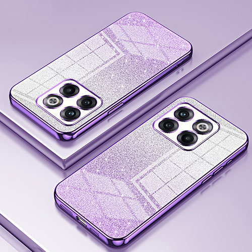 Ultra-thin Transparent TPU Soft Case Cover SY2 for OnePlus 10T 5G Purple