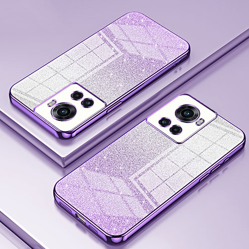 Ultra-thin Transparent TPU Soft Case Cover SY2 for OnePlus Ace 5G Purple