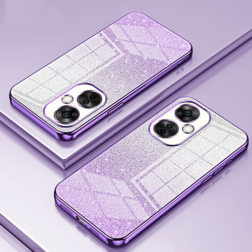 Ultra-thin Transparent TPU Soft Case Cover SY2 for OnePlus Nord CE 3 Lite 5G Purple