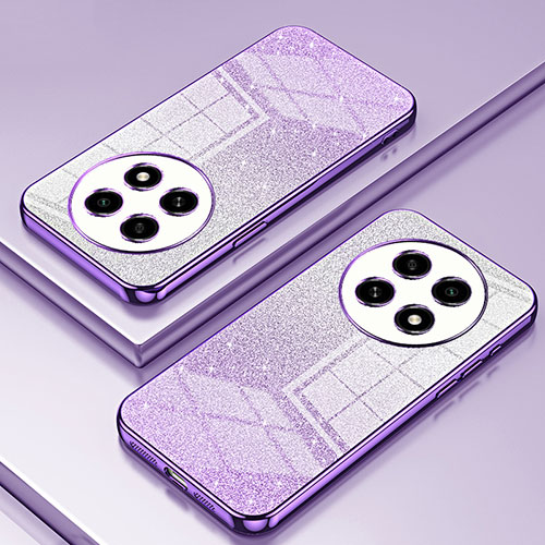 Ultra-thin Transparent TPU Soft Case Cover SY2 for Oppo A2 Pro 5G Purple