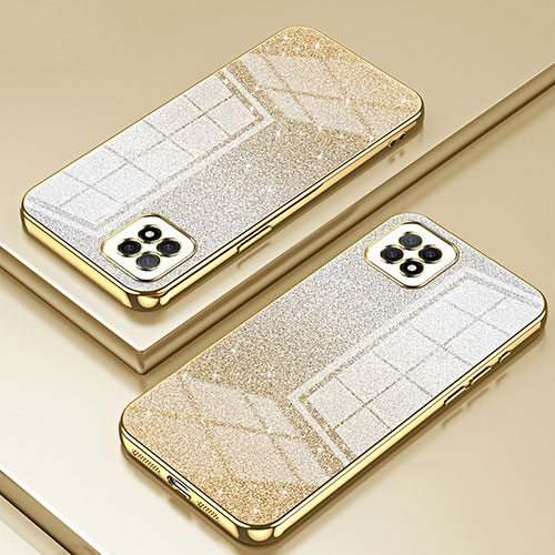 Ultra-thin Transparent TPU Soft Case Cover SY2 for Oppo A72 5G Gold
