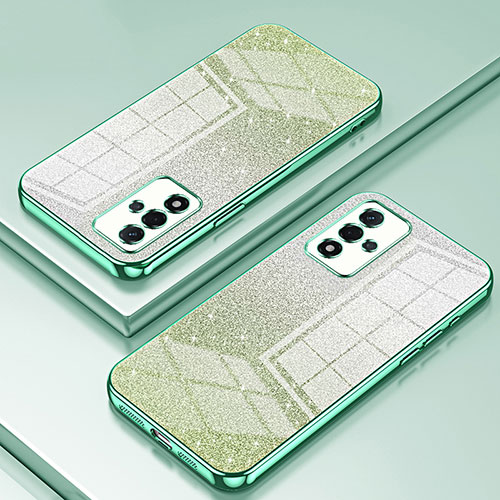 Ultra-thin Transparent TPU Soft Case Cover SY2 for Oppo A93s 5G Green