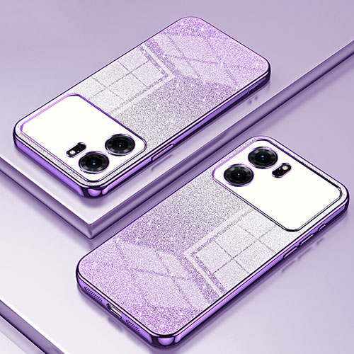 Ultra-thin Transparent TPU Soft Case Cover SY2 for Oppo K10 5G Purple