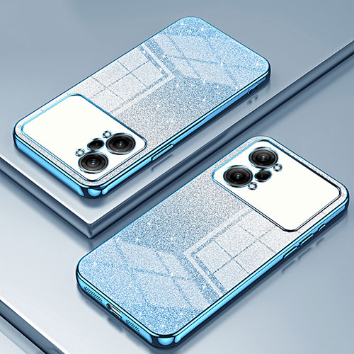 Ultra-thin Transparent TPU Soft Case Cover SY2 for Oppo K10 Pro 5G Blue