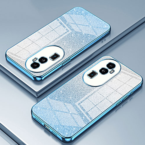 Ultra-thin Transparent TPU Soft Case Cover SY2 for Oppo Reno10 Pro+ Plus 5G Blue