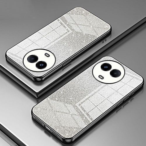 Ultra-thin Transparent TPU Soft Case Cover SY2 for Realme V50 5G Black