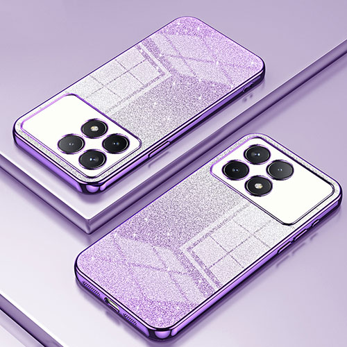 Ultra-thin Transparent TPU Soft Case Cover SY2 for Xiaomi Redmi K70 Pro 5G Purple